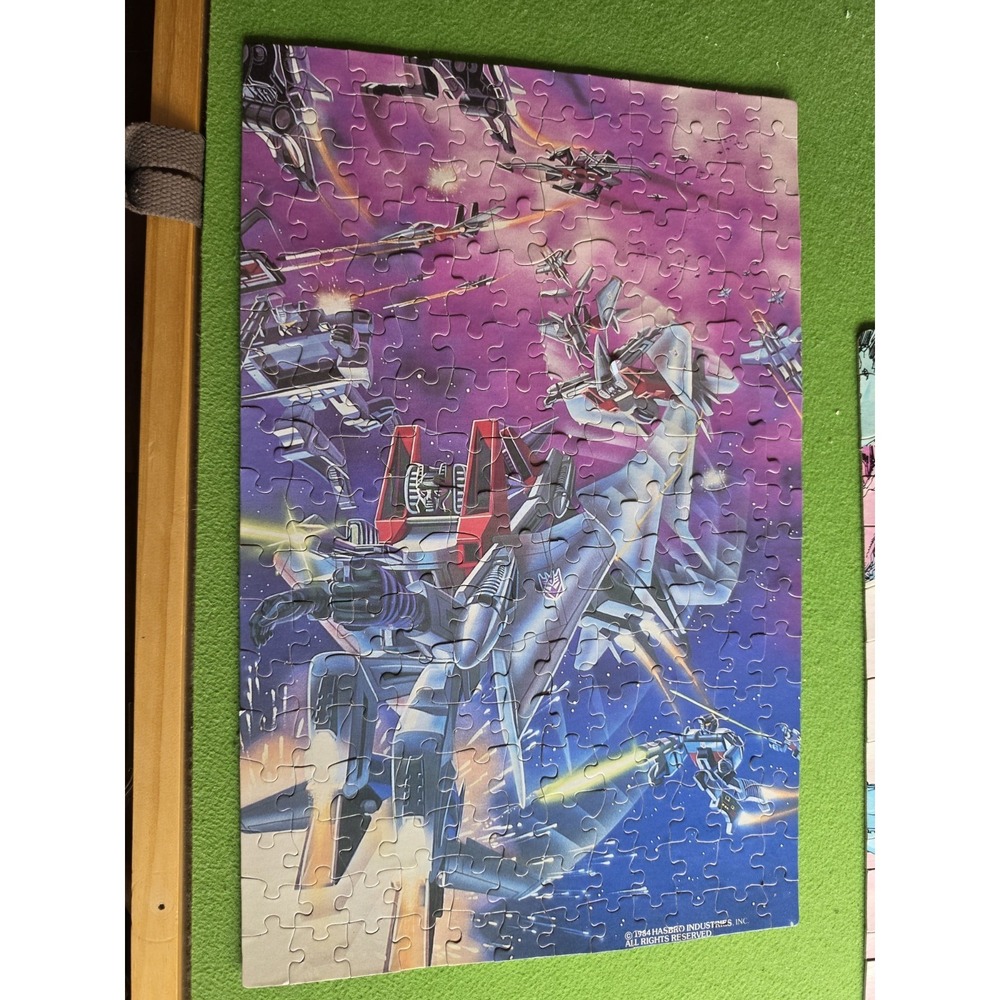 Vintage TRANSFORMERS G1 Decepticons 200 Puzzle APC Hasbro 1984 Missing 1 Piece